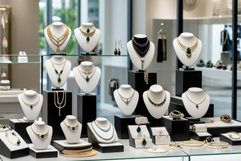 Como elaborar vitrines que atraem clientes para semijoias